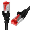 RJ45 CAT 6 S/FTP kábel AWG27 LSZH čierny 2m