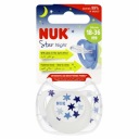 NUK SILIKÓNOVÉ UKLIDŇUJÚCE SADLO STAR 18-36m STAR NIGHT BLUE