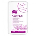 Absorgyn nesterilné gynekologické vložky 34x9cm 10ks bez fólie