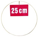 ZLATÝ prsteň/ráfik na lapače snov a makramé 25 cm