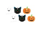 Štítky na fľašu Ghost, Cat a Pumpkin 12 ks