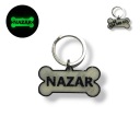 Gumový ID štítok / ADRESA TAŠKA - MLÁDA - Fluorescenčné personalizované