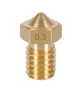 Náhradná mosadzná tryska V6 0,3 mm 1,75 mm M6 E3D Prusa