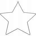 METAL STAR DREAMCATCHER dekor Dekorácia 35 cm