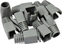 KRYTY RJ45 KRYT ZÁSTRČKY KAT.6A KAT.7 10ks ŠEDÝ PRE HRUBÝ KÁBEL