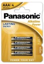 Alkalická batéria LR03 AAA PANASONIC 4 kusy