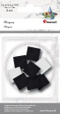 Samolepiace štvorcové magnety 1,2 cm, 8 ks