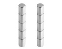 SET SILNÝ VALEC NEODYMIOVÝ MAGNET 4x8. 10 ks.