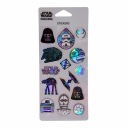 DISNEY 3D KONVEXNÉ NÁLEPKY 14 kusov STAR WARS HOLOGRAM