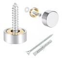 MONTÁŽ ZRKADLA SKLENENÉ DOSKY SKRUTKY 4X MEDENÉ ENDORY ODOLNÝ INOX