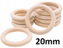Drevený kruh pre MACRAME Tyč na záclony 20mm 10 ks