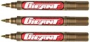 PERMANENTNÝ ZLATÝ POPISOVAČ, RÝCHLO SCHNÚCI, ODOLNÝ x3