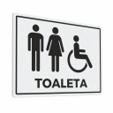 Dámska toaleta, Pánska toaleta - nálepky na dvere