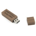 Drevený prívesok Tmavé drevo - Orech 1 GB USB 2.0 + GRAVÍROVANIE LOGA
