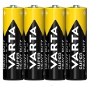 VARTA Super Heavy Duty AA R6 zinkovo-uhlíkové batérie 4 ks