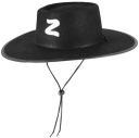 ČIERNY KLOBÚK ZORRO 57 CM DOPLNKY K ŠATÉM KARNEVAL NARODENINOVÁ PÁRTY