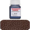 Farba na semiš, nubuk, velúr, Renoszkol, 60ml, tmavo hnedá
