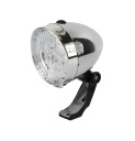 SVIETIDLO NA BICYKEL 3 LED PREDNÉ STRIEBORNÉ RETRO 34018