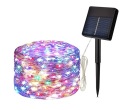 SOLÁRNE ZÁHRADNÉ LAMPY DRÔTOVÁ GARLAND 100 LED