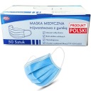 POĽSKÉ OCHRANNÉ MASKY 3 vrstvy 50 ks.