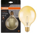 OSRAM LED VINTAGE dekoračná guľa 3W = 22W E27 2400K
