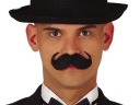 SAMOLEPIACI ANGLICKÝ KRUHOVANÝ fúzy, ČIERNA