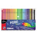 FILTRAČNÉ PERÁ V PÚZRIKU - 24 farieb + omaľovánka