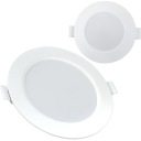 BIELA ​​ZAPOMATNÁ OKRUHOVÁ LAMPA SVIETKO LED PANELU 230V 3W 8,3cm STUDENÁ