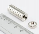 Neodymový magnet na skrutku 14x7/3,5x3 10 ks