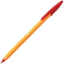 BiC oranžové červené pero