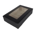 BLACK box na sushi, pečivo 17x11,5x5cm 10ks