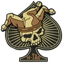 3D NÁŠIVKA ACE OF SPADES LEBEKA S KVETOVÝM ČIAPOM M-TAC BLACK/COYOT