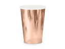 Papierové poháre Rose Gold, 6 ks, 220 ml