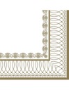 Obrúsky ZLATÝ RÁM 33x33 CM 20KS