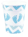 Baby Shower Blue Feet Boy poháre, 6 ks