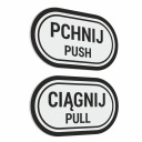 Push, Pull, Push, Pull - samolepky 7x12