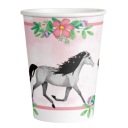 Konské papierové poháre 250 ml/8 ks