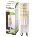 EcoLight LED žiarovka G9 závit 5W (45W) 3000K Teplá farba 450lm