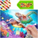 Obrázok na polepenie diamantmi DIAMANTOVÁ VÝŠIVKA Ocean Diamond Painting 5D