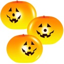 LED BALÓNY NA HALLOWEEN V TVAROVOM TEKVICI OSVETLENIE, ORANŽOVÉ S POTLAČOU