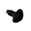 3 ks. - flockovaný upínací nos 10x8mm, čierny