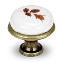 NÁBYTOKOVÝ GOMBÍK PORCELÁNOVÁ SKRINÍKOVÝ GOMBÍK SO VZOROM