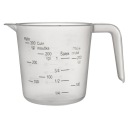 KUCHYŇSKÁ odmerka, hrnček s odmerkou na odmeranie potravinárskych výrobkov, 250 ml
