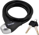 ZÁMOK BIKE LOCK 1200x10 MM TONYON KÁBLOVÝ KĽÚČ ČIERNA