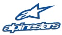 Modrá vysekávaná nálepka ALPINESTARS