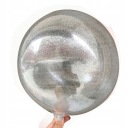 Balónik CRYSTAL guľôčka s trblietkami XXL strieborná