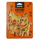 COOKIE MOLD x4 kovová forma SLON ŽIRAFA KORYTNAČKA ZEBRA zvieratká