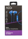 Slúchadlá do uší ACC+ SOUL 2 MAXCOM, MODRÉ, VEĽKÁ KVALITA, 3,5 MM JACK