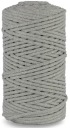 Bavlnená šnúra Macrame, šedá 50m, 3mm