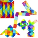 MAGIC PUZZLE RAINBOW SNAKE MAGIC SNAKE 48 EL FAREBNÝ
